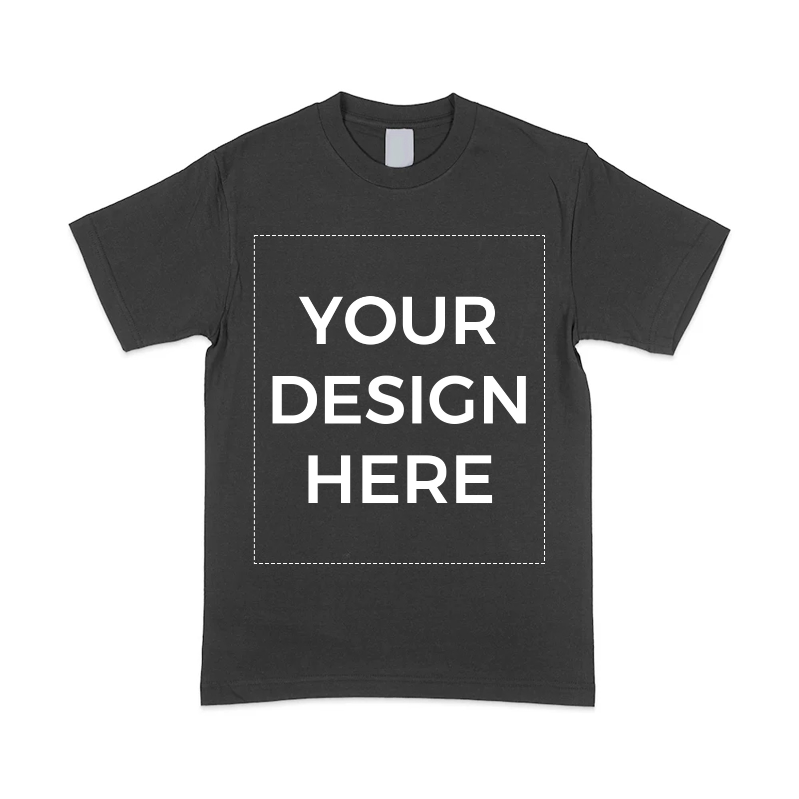 Custom DTG Printed 6 oz Heavyweight Unisex Tee – TeeStyled TS6000, Black