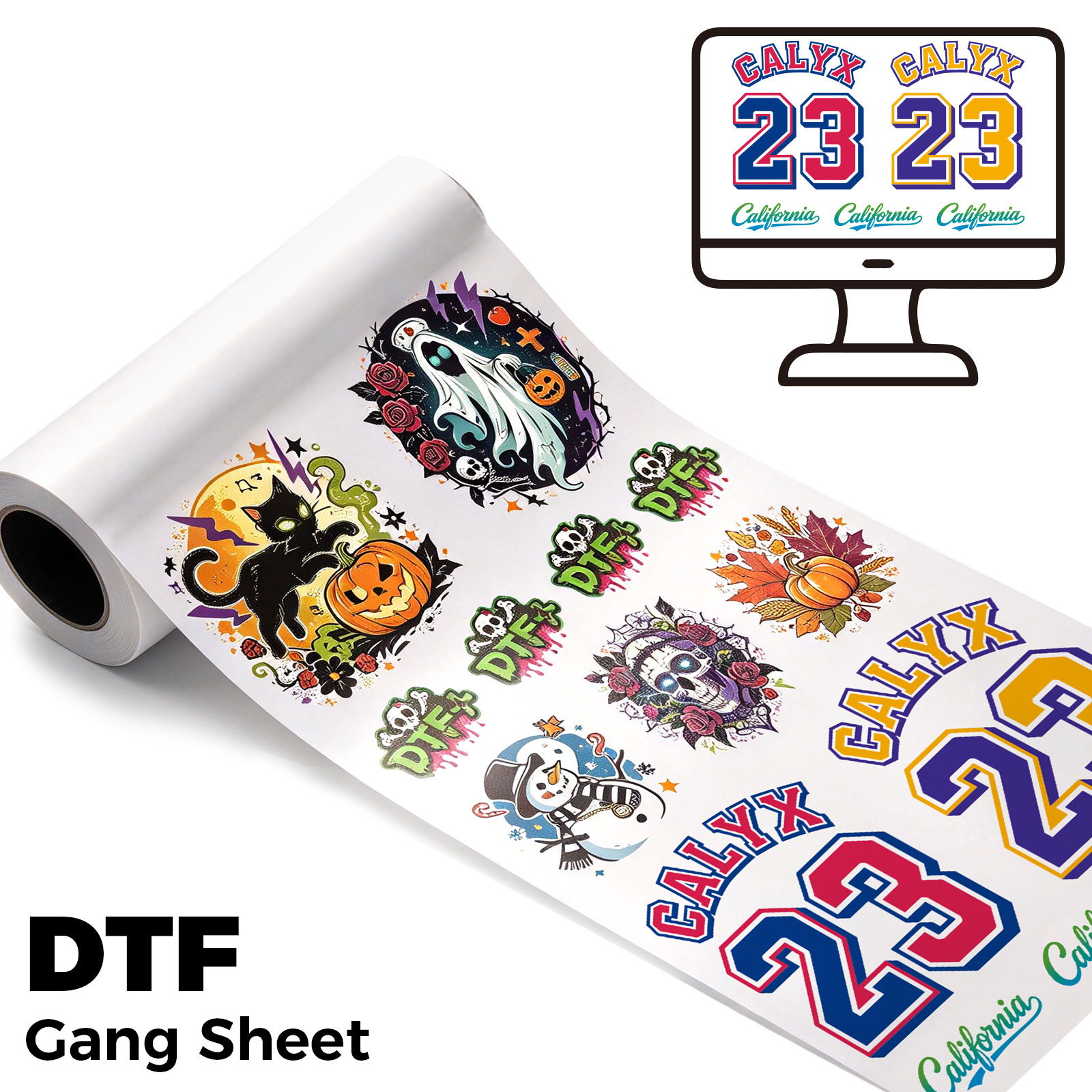 Custom DTF Gang Sheet – 23" Fixed Width Gang Sheet Builder