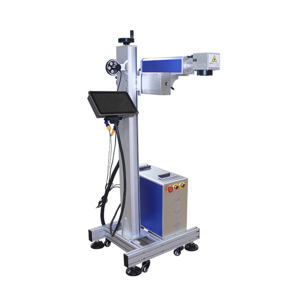 CALCA 50W Flying Fiber Laser Marking Machine for Industrial Production Lines