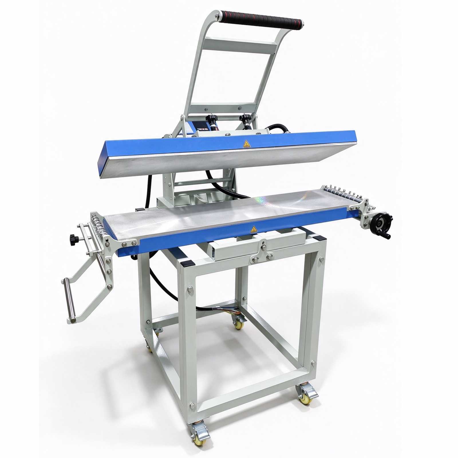 9.8 x 39in Manual Webbing Heat Press, Top & Bottom Heating for Lanyards, Straps & Webbing