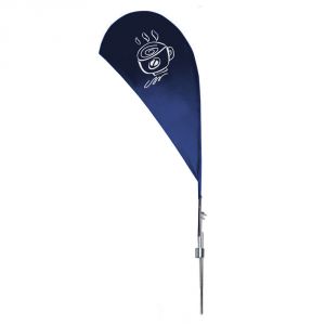 9.8 ft Teardrop Banner with Spike Base (Single Sided Printing)