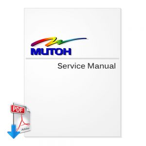 Manual de servicio para impresora Mutoh Rockhopper 38 en inglés
