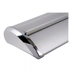47.3"W x 79"H Silver Cap Broad Base Roll Up Banner (Stand Only)