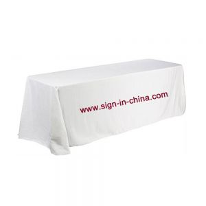 6ft (4) Full Length Sides Rectangular Dye-sublimation Table Throws with Custom Logo (Multicolor optional)