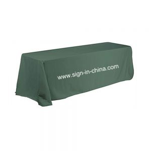 8FT (4) Full Length Sides Rectangular Dye-sublimation Table Throws with Custom Logo (Multicolor optional)