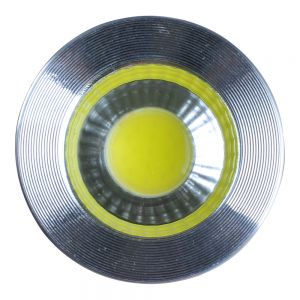 7W GU10 COB LED Ceiling Spotlight Bulb Lathe Aluminum