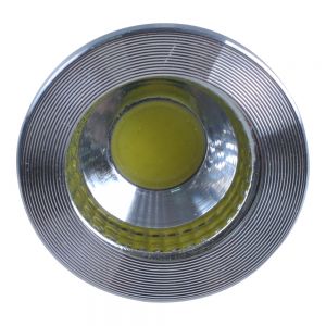 7W MR16 COB LED Ceiling Spotlight Bulb Lathe Aluminum