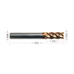 4 Brocas End Mills para Acero Inoxidable