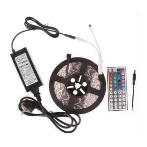 5050 Waterproof RGB Strip + 44 Key Remote Control + 6A Transformer