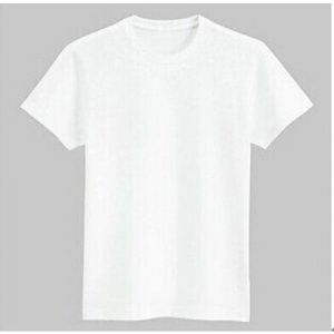 10pcs Plain White Sublimation Blank Modal T-Shirt for Children
