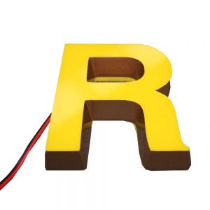 Mini Letras de acrilico 3D  con LED para publicidad retroiluminada personalizada.