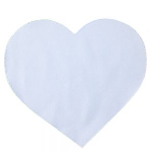 Mouse pads de 2mm en blanco en forma de corazón para Sublimación