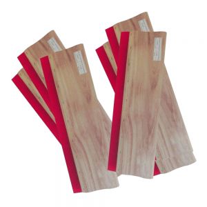 6 pcs 13" / 33cm Screen Printing Squeegee Ink Scraper Silk Stencil Printing DIY 75 Durometer