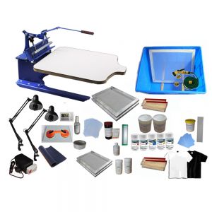 New Single Color Screen Printing Kit Pallet Adjustable Press Exposure Unit