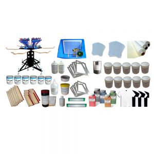 6 Color Silk Screen Printing Kit Silk Screen Printer & Press Tools Materials