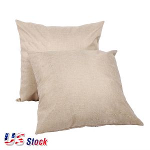 US Stock-Linen Sublimation Blank Pillow Case Cushion Cover