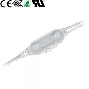 SMD 2835 Waterproof LED Module (2 LED Chips with Optical Lens, White Light 1W, L42 x W18.5x H10mm) for 60-150mm Thickness of Light Boxes and Channel Letter