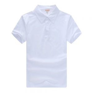 Playera Polo para Hombre de Algodón en Blanco 10pcs/pack