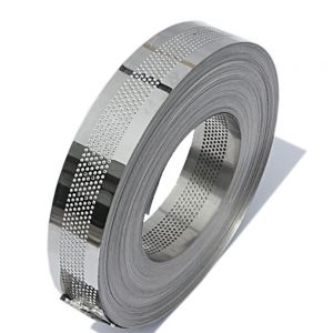 40mm (1.57") x 100m Flat Stainless Steel Coil with Punched Hole for Channel Letter Sign Fabrication Making,201 Model