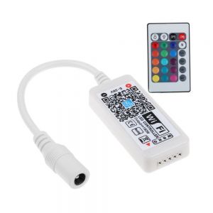 Mini Wifi LED RGB/RGBW Controller DC5-28V for 5050/3528 Strip Light Phone IOS/Android App