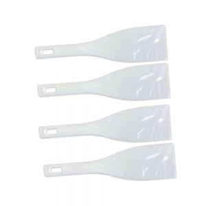 US Stock, 4 pcs 3" Width Gallon Spatula Ink Scoop Silk Screen Printing Shovel Goop Scoop Plastisol