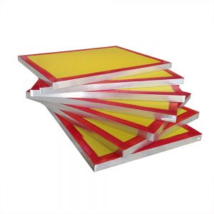 6 Pcs - 50.8 x 61cm Aluminum Screen Printing Screens with 255 Yellow Mesh Count (Tubing:38 x 38mm)