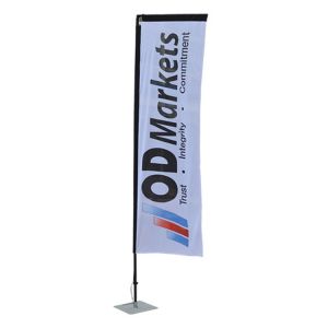 Custom Fabric Graphic for 8.8ft Pole with Water Bag Square flag banner stand（Graphic Only）