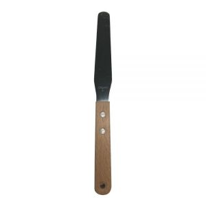 Wood Handle Flexible Ink Spatula - 4in