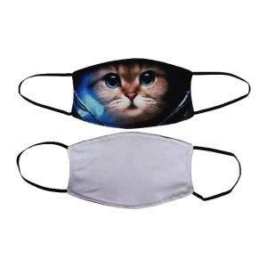 Sublimation Blank Breathing Face Mask With Rubber Ear Loop