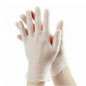 Disposable Vinyl Gloves Food Cleaning Clear Powder Free 4 Mil Thick 1000pcs