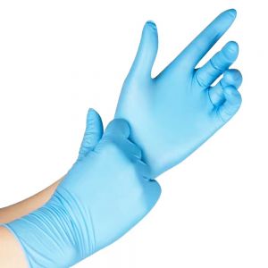 Medical Exam Examination Sanitary Blue Gloves Nitrile Latex Gloves 100pcs/pack