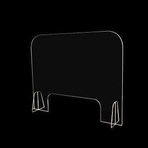 30" W x 30" T Countertop Safety Barrier Acrylic Sneeze Guard