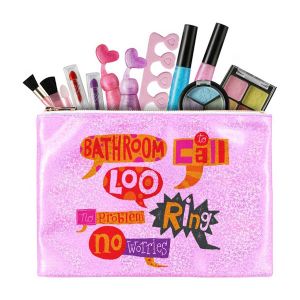 6.3" x 9" Glitter Sublimation Printing Cosmetics Canvas Makeup Bag