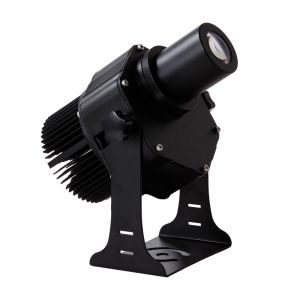 40W Outdoor Black Desktop or Mountable LED Gobo Projector Advertising Logo Light (with Custom Rotating Glass Gobos)