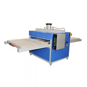 Used Qomolangma 39" x 47" Pneumatic Double Working Table Large Format Heat Press Machine with Pull-out Style, 220V 1P 56A