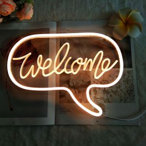 CALCA LED welcome Neon Sign, Size- 12.2 X 8.85 inches