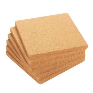 10pcs 3.9"Square Cork Coasters for Cold Drinks Wine Glasses Plants Cups & Mugs