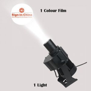80W Outdoor LED Rotating Gobo Advertising Logo Projector Light (with Custom Rotating Glass Gobos)