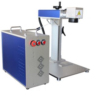 US Stock, CALCA 30W Fiber Laser Marking Machine For Personalized Laser Engraved Logo Custom Gift, With Raycus Laser + Rotation Axis