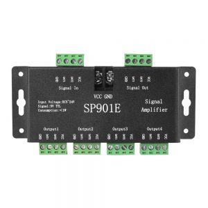 SP901E LED Pixel WS2812B WS2811 SPI Signal Amplifier Repeater