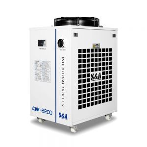 S&A 220V 60Hz CW-6200BN Industrial Water Chiller (for 200W Laser Diode and CO2 RF Laser , 600W CO2 Laser,400W Solid-state Laser, 600W-1000W Fiber Laser, 45KW CNC Spindle Cooling)