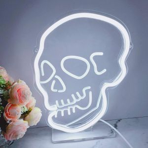 CALCA LED Neon Sign skull Sign USB 5VDC  Size- 10.2X7.9inches