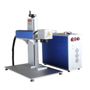 US Stock, CALCA 50W Split Fiber Laser Marking Machine for Laser Engraving Tumbler, JPT Laser + Rotation Axis, FDA