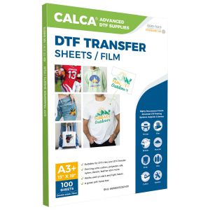 CALCA Pro 13" x 19" DTF Transfer Film - Double Sided, Warm Peel- 100 Sheets/pack