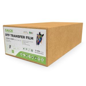2 Rolls/Pack CALCA ProS Instant Hot Peel 23.6in x 328ft DTF Transfer Film
