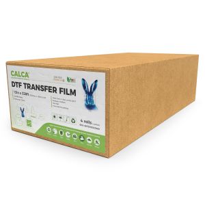 US Stock 4 Rolls/Pack CALCA ProS Instant Hot Peel 13in x 328ft DTF Transfer Film, Double Sided