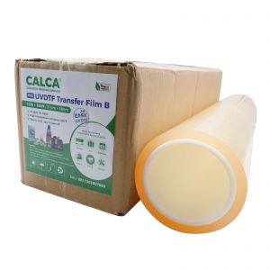 CALCA 12in x 328ft (31cm x 100m) UV DTF Transfer Film B Roll Crystal Label Transfer Film, Positioning Film