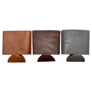 150PCS Leather Can Cooler Holder Beer Can Holder beverage holder for Gifts Personalized Engraved Can Cooler