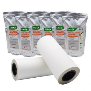 CALCA ProK 23.6in x 328ft VersaPeel DTF Film Rolls&ProK DTF Powder(2 Rolls 23.6in DTF Film,13.2 lbs Powder)