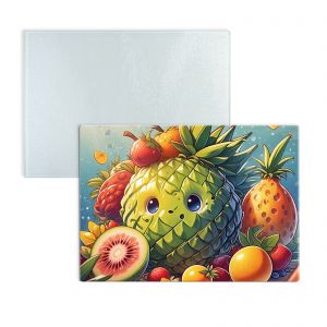 US Stock, CALCA 25pcs 11in x 7.9in Sublimation Blanks Boards Tempered Glass Cutting Board Sublimation Blanks with White Coating Rough